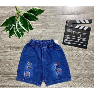 Quần jean short đùi trẻ em bé trai 2 tuổi 3 tuổi 4 tuổi 5 tuổi 9kg-30kg