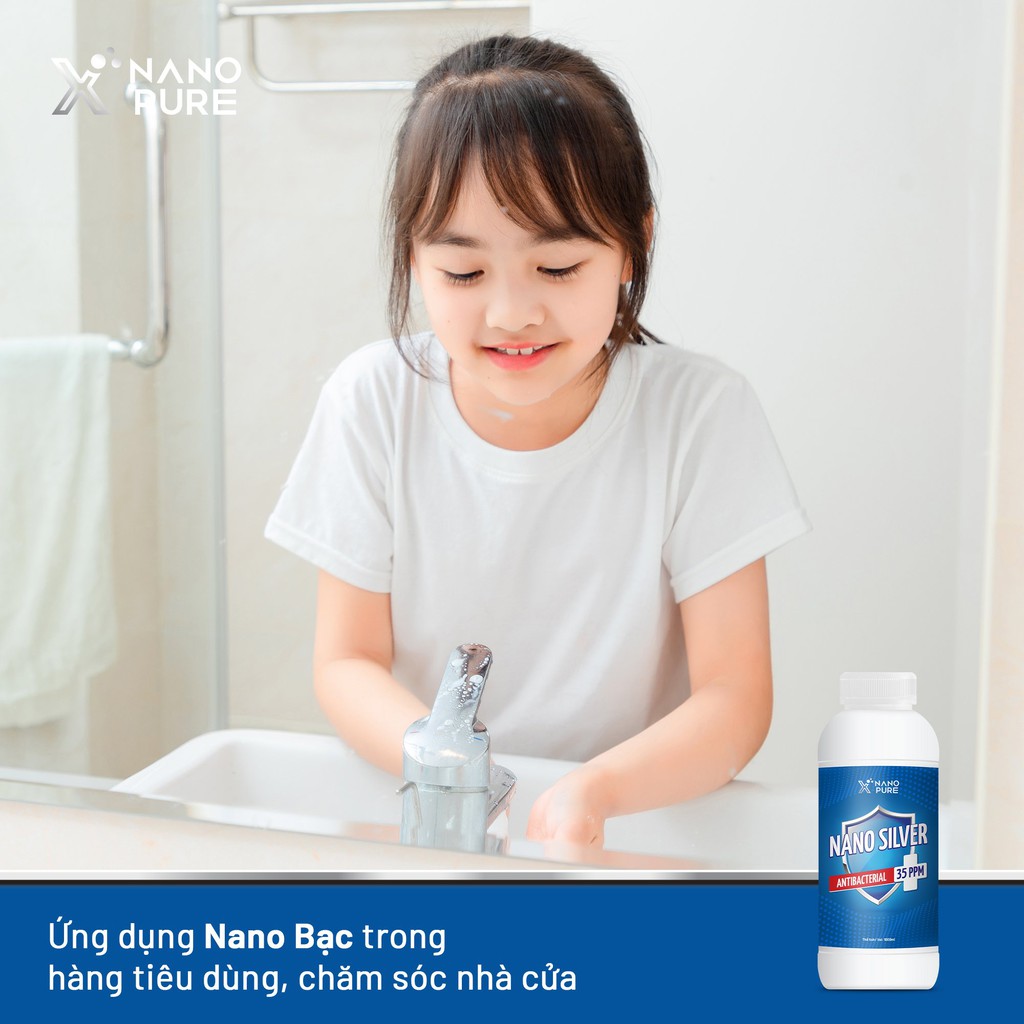 Nano bạc diệt khuẩn, khử mùi Nano Xpure Nano Silver 5L - sát khuẩn y tế, phun sương, xịt, chăm sóc nhà cửa,  AHT Corp