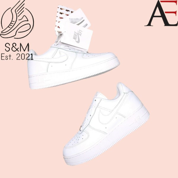 Giày_Nike, Giày AF1 Trắng Hàng Cao Cấp Full Box + Bill