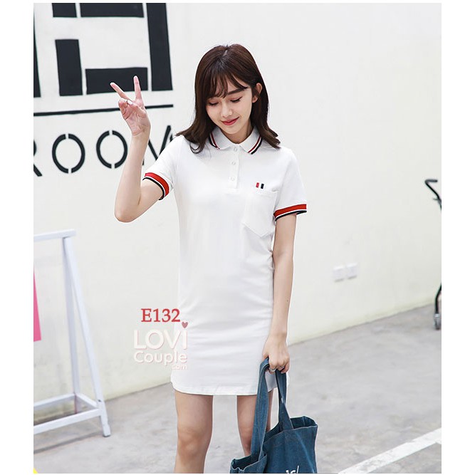 Đồ Đôi - ÁO ĐÔI - Áo váy thun đôi trắng E132 - LoviCouple - Có FeedBack