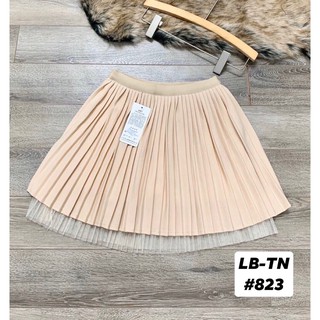 Chân váy xếp ly pha chân ren QC