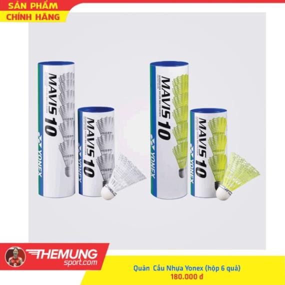 Quả Cầu lông nhựa Yonex Chính hãng Mavis 10 (6 in 1), Cầu đi nhanh, chính xác, độ bền cao dùng cho đánh ngoài trời  ་