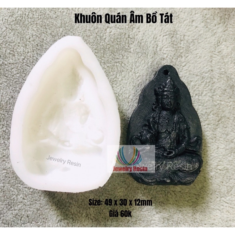 Khuôn Silicone Quán Âm Bồ Tát, Epoxy Resin