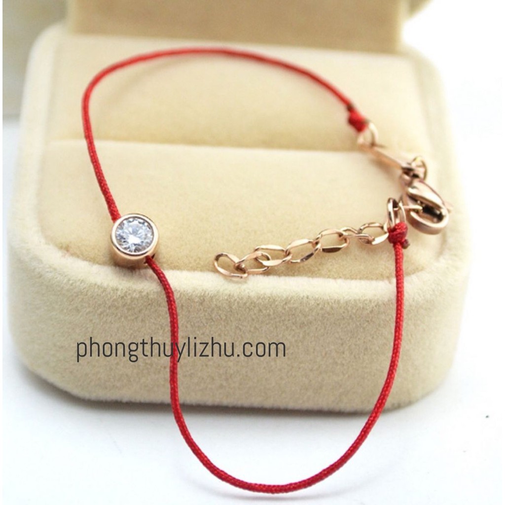 Vòng tay chỉ đỏ kim sa mạ vàng 18K cầu may mắn,bình an,phát tài giá siêu rẻ