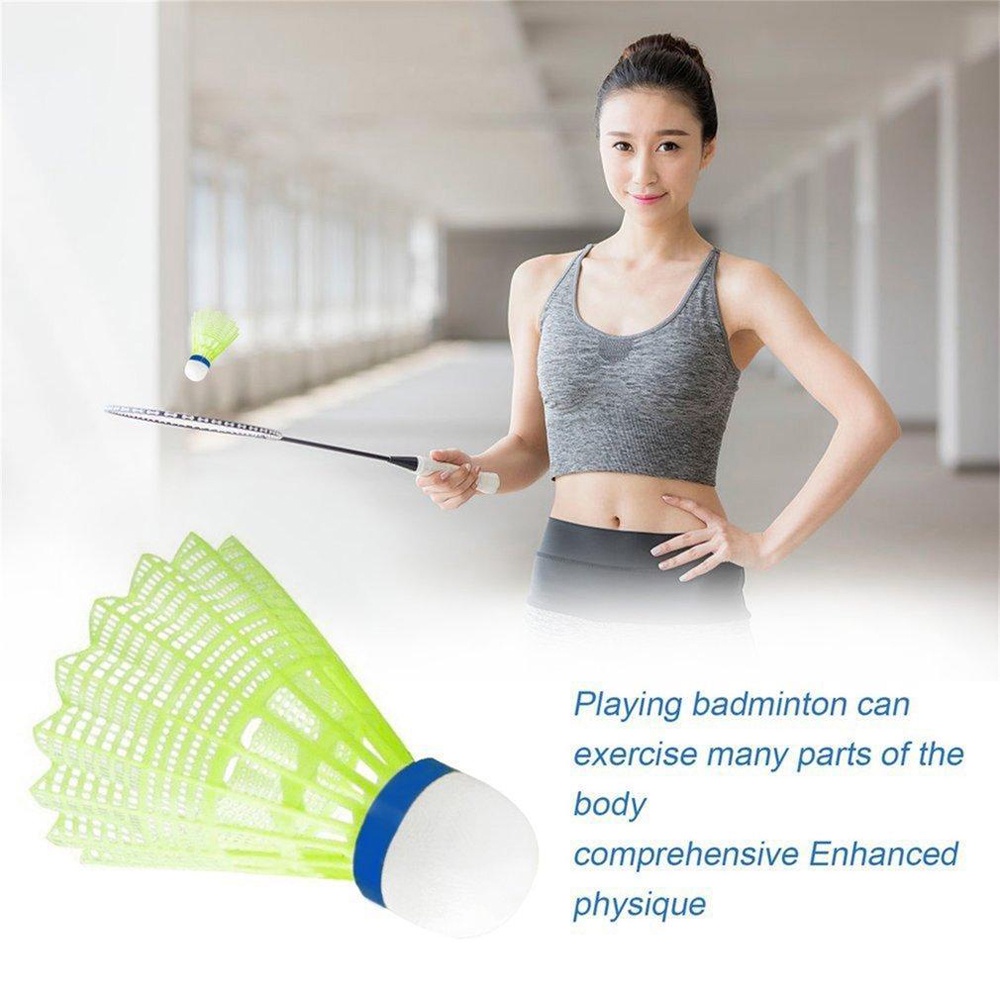 Bộ 6/12 Quả Cầu Lông Lông Vũ Nylon Màu Vàng Mavis 350