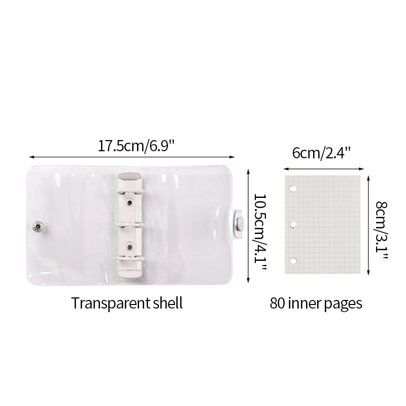 Sổ Tay Mini Trong Suốt Thiết Kế Sáng Tạo
