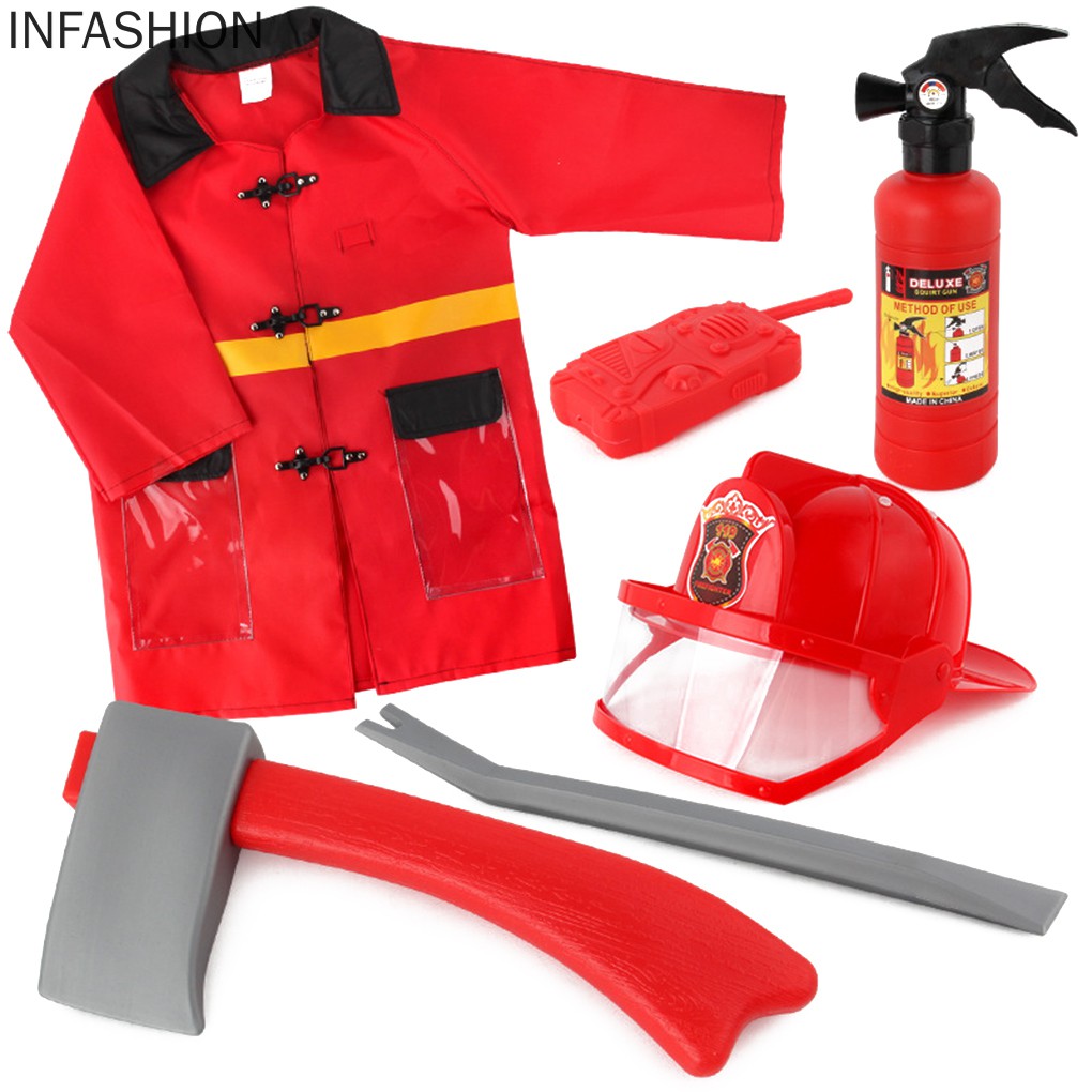 Bộ trang phục hóa thân lính cứu hỏa dễ thương cho bé