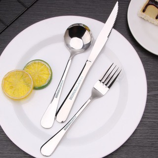 Bộ DAO THÌA DĨA (Muỗng, Nĩa) Ăn Bít Tết Inox - Khắc Laser Tên, Logo Theo Yêu Cầu- TBTI
