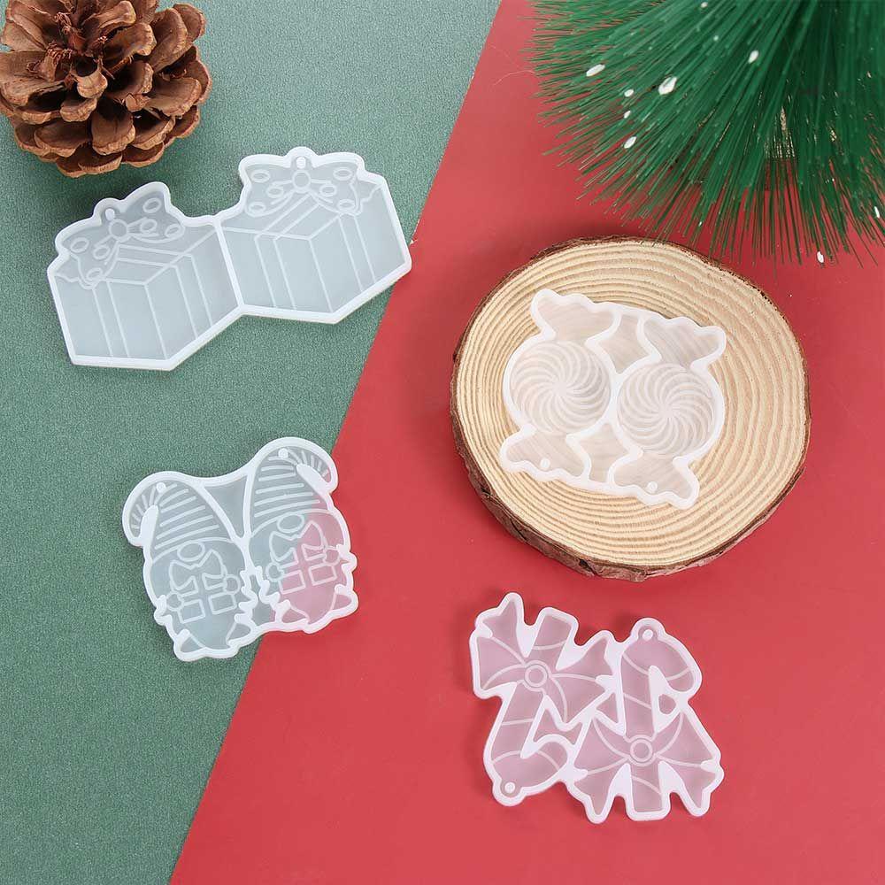 Set 5 Khuôn Làm Bông Tai Bằng Nhựa Resin UV DIY Hình Chú Lùn|Khuôn Silicone Làm Đồ Trang Sức