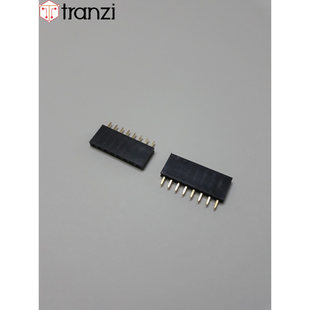 Giăm cắm 2.54mm đơn cái thẳng 8P 8.5mm đen - túi 10 cái