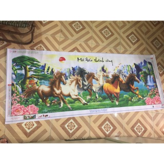 Thanh lý nhanh tranh đính đá mã đáo thành công thành phẩm (1m88x75)