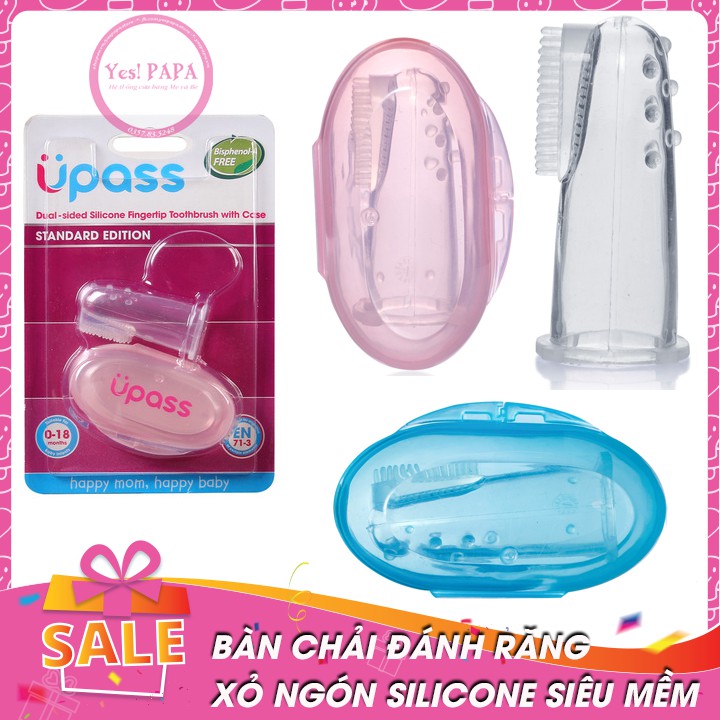 Bàn chải đánh răng xỏ ngón Upass Silicone siêu mềm UP4002N