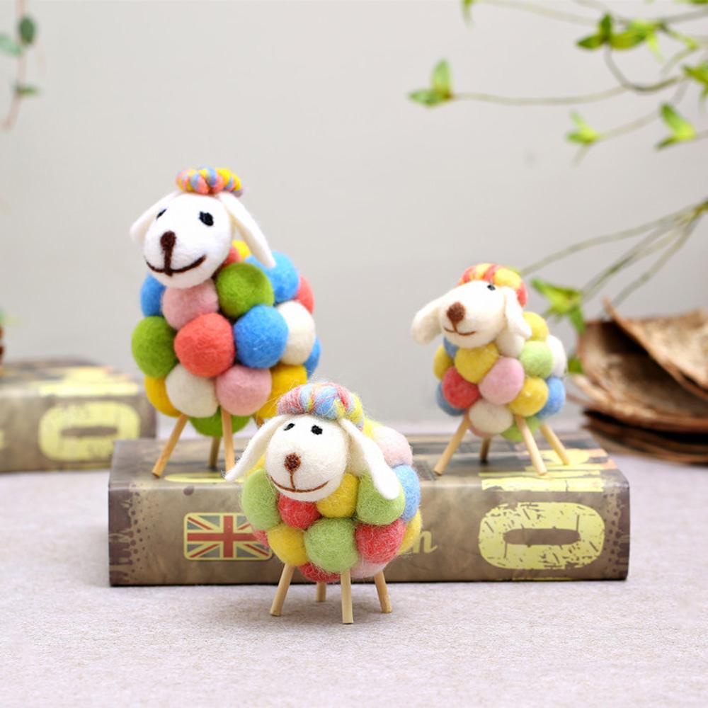 Tượng Cừu Mini Bằng Len Thủ Công Trang Trí Giáng Sinh