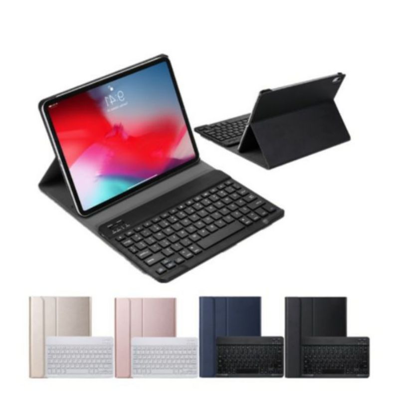 Bao da kèm bàn phím i pad pro 12.9 2018 / 12.9 2020 / 12.9 2021 Blue tooth rời tiện dụng