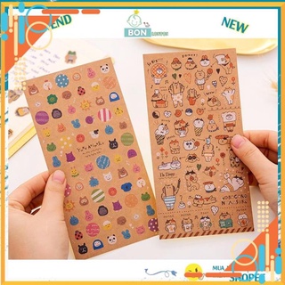 Sticker Họa Tiết chú mèo Nhật Bản Dễ Thương