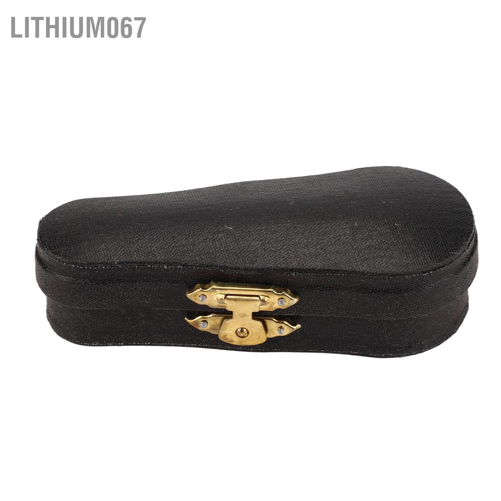 Lithium067 Mô hình đàn guitar mini Màu nâu đỏ Chiều dài 3 inch Trang trí mô thu nhỏ có chân đế
