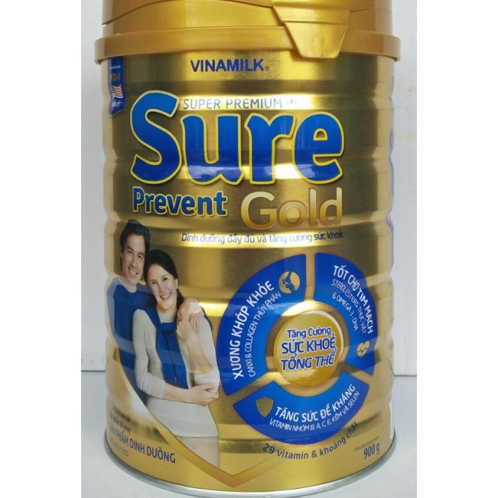 {Mẫu mới}Sữa Sure Prevent của vinamilk loại 900g Date 2022