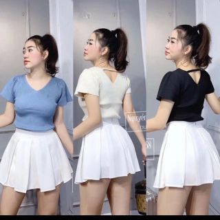 Áo thun len tay cánh tiên