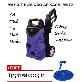 Máy Phun Xịt Rửa Cao Áp Kachi MK72 2018 Tặng Kèm Vòi Xịt Co Giãn