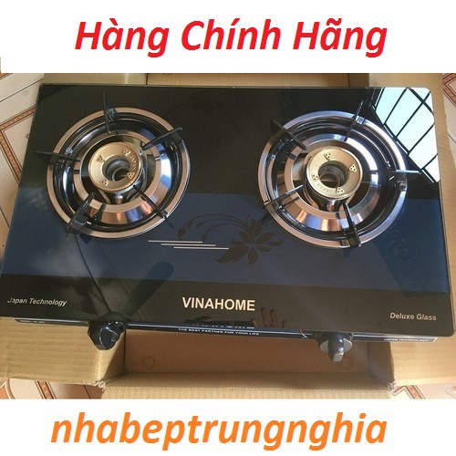 Bếp ga đôi kính VINAHOME VH-600 và Van Dây Chính Hãng