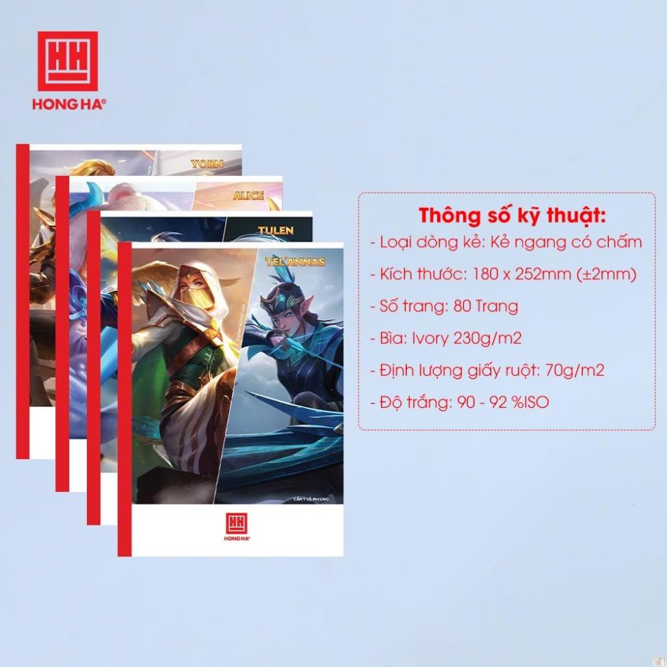 Vở kẻ ngang 80 trang hình ảnh Liên Quân Mobile - Hồng Hà  1442 - Hồng Hà