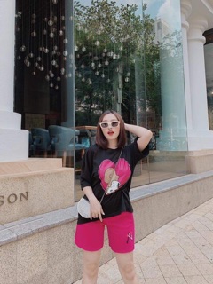 Bộ đồ nữ mặc nhà in hình trái tim
