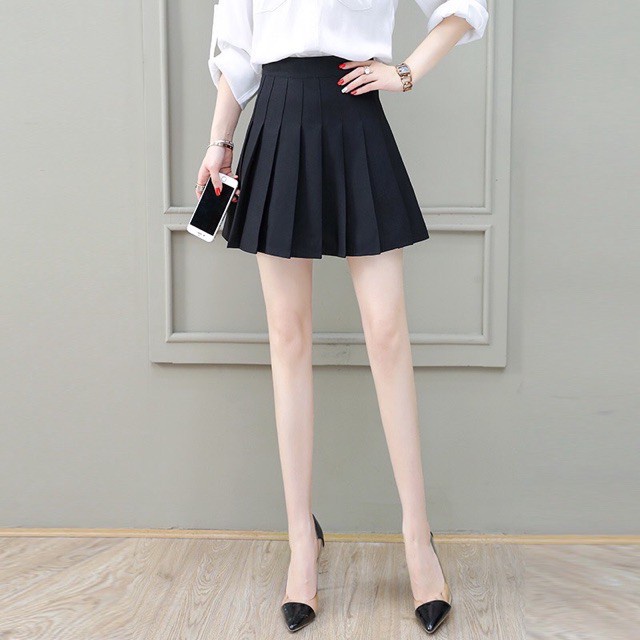 Chân váy tennis xếp ly lưng cao có quần trong phong cách hàn quốc thể thao M028 | BigBuy360 - bigbuy360.vn