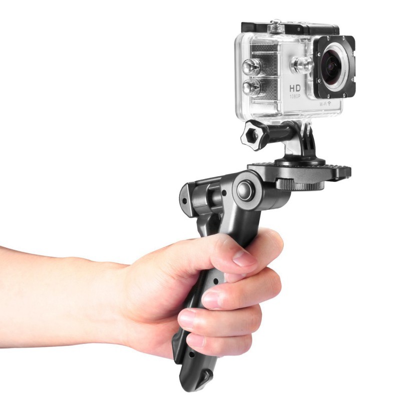 Chân Máy Ảnh Tripod Mini Kiêm Tay Cầm Cho GoPro, SJCam, Xiaomi Yi