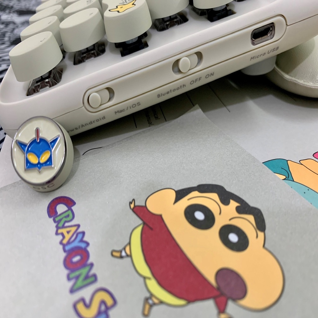 Bàn phím cơ Bluetooth phiên bản Shin cậu bé bút chì