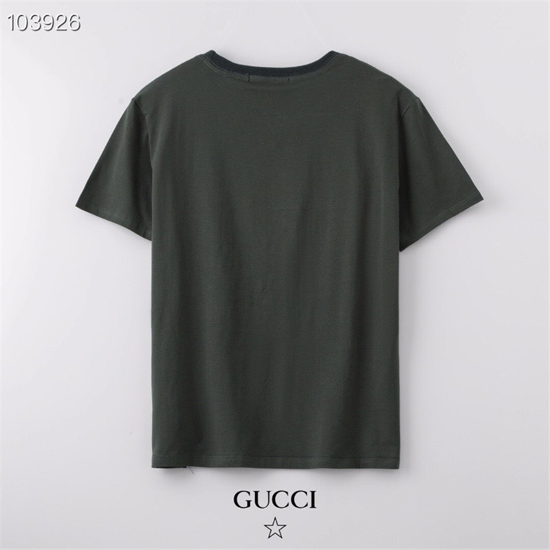 GUCCI Fashion casual round neck cotton couple short-sleeved T-shirt 2056#