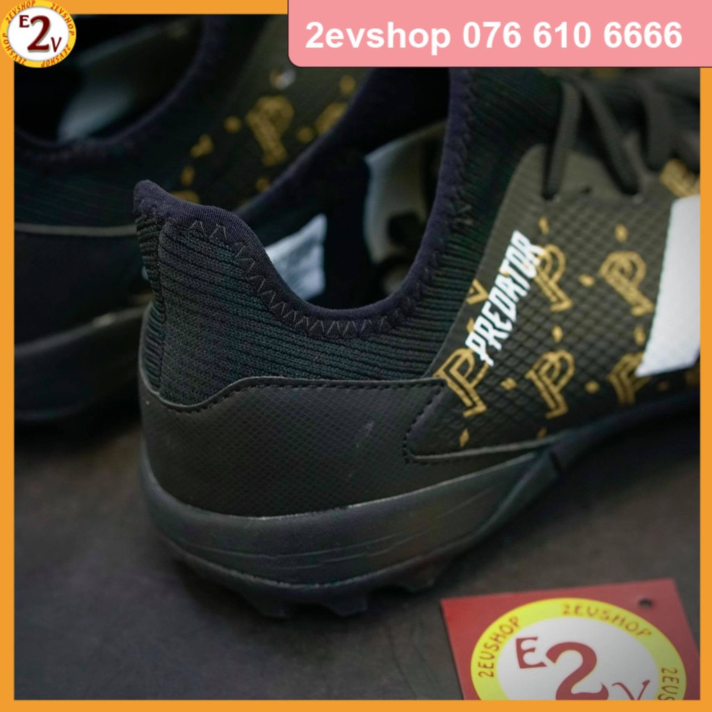 Giày đá bóng thể thao nam 𝐏𝐫𝐞𝐝𝐚𝐭𝐨𝐫 𝟐𝟎𝟐𝟎 Đen Vàng dẻo nhẹ, giày đá banh cỏ nhân tạo chất lượng - 2EV