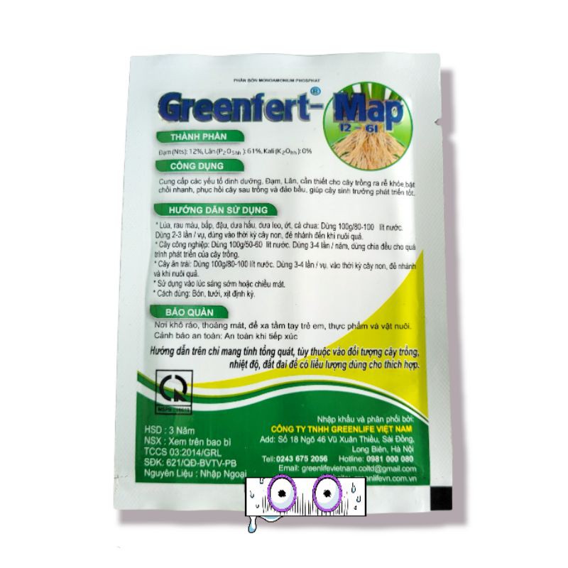 [ Ưu đãi - giá Đẹp]  Gói Kích rễ MAP phân bón hòa tan cao cấp.