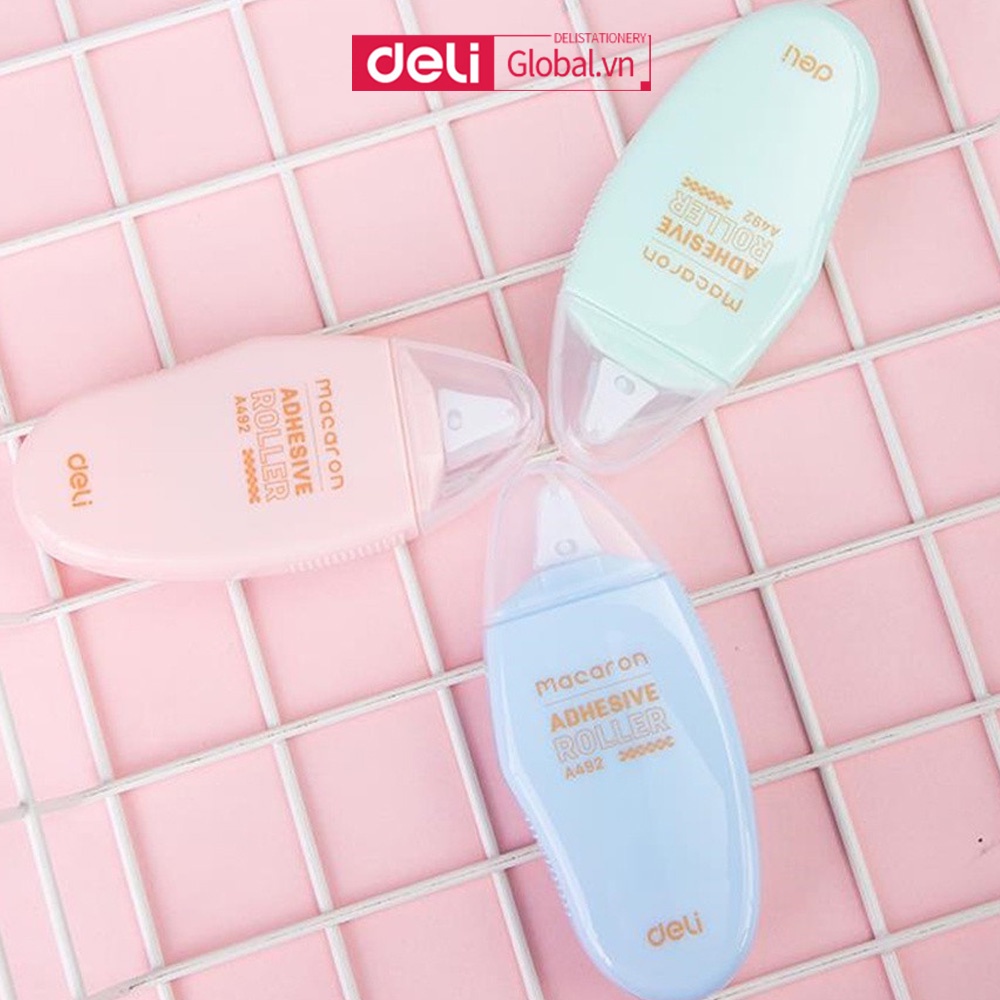 Băng Keo Hai Mặt 6 mm * 8 Điểm Họa Tiết Macaron Dễ Thương