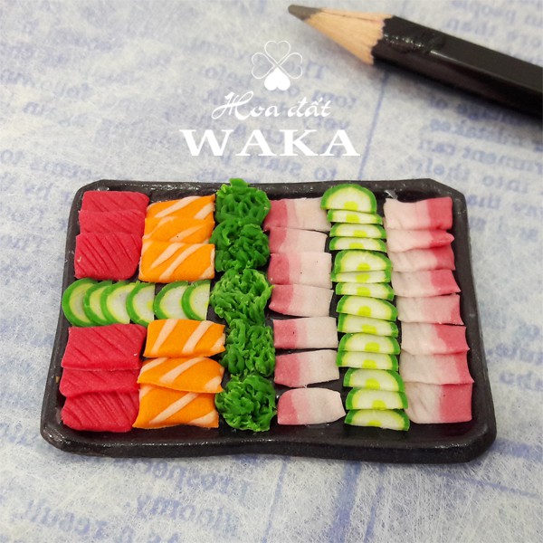 Sashimi Nhật Mini Food 01- Mô hình 1/12