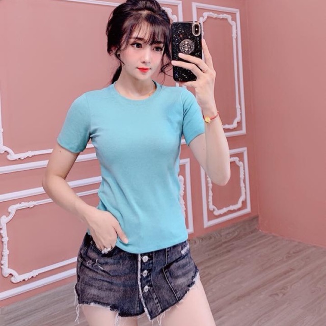 Áo body thun gân tay lửng