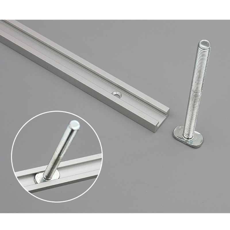 Bộ 2 Rãnh Cố Định Chữ t Chống Trộm Kích Thước 30 40 50 60cm 19x9 5mm Chuyên Dụng