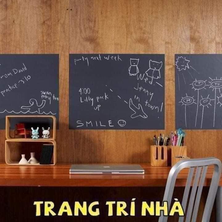 BẢNG Dán Tường Học Tập, Họp Văn Phòng - Decal Bảng Viết Có Thể Xóa