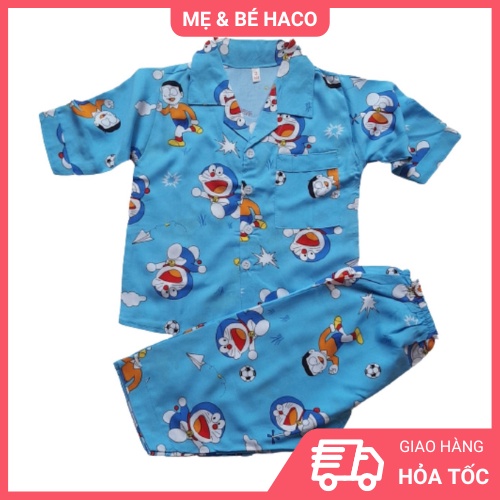 Bộ quần áo trẻ em PIJAMA chất Tole, Lanh tay dài quần dài cho bé trai size từ 5kg đến 34kg