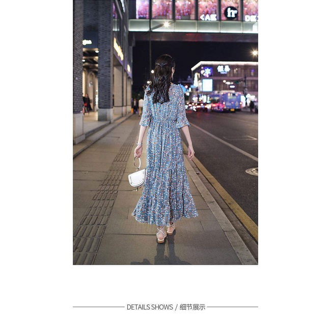 NRVP Đầm hoa kiểu Pháp thời trang mới 2021 cho nữ