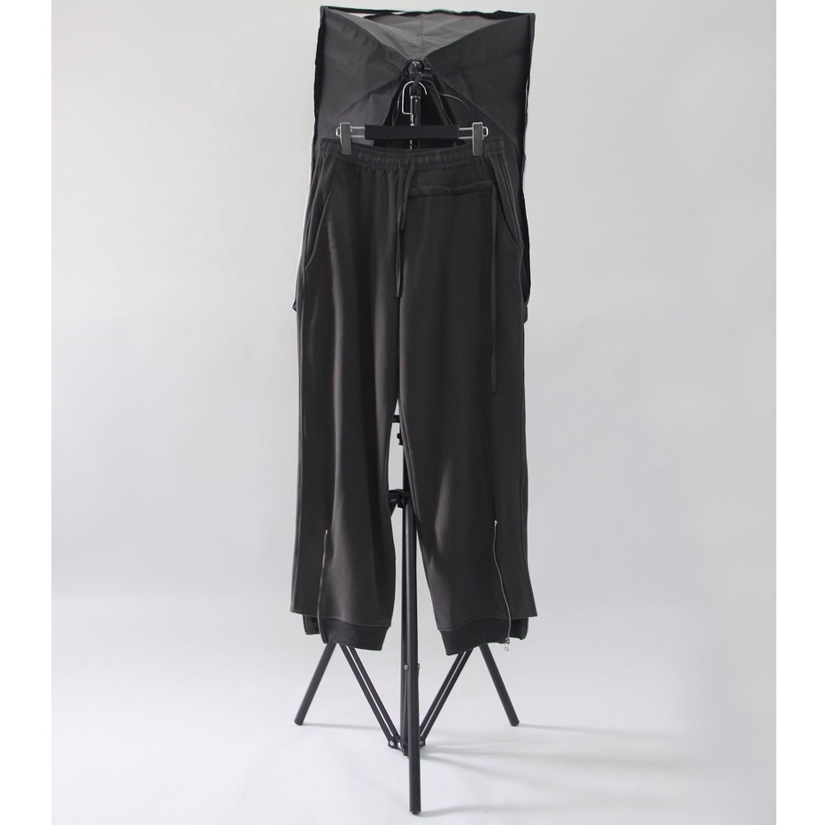 Quần Jogger Zip Xám rêu