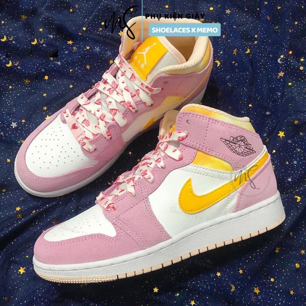 Dây Giày Sweet Love Cho AF1 AJ1 StrangeLove  x Dunk Low SB 'Valentine's Day'