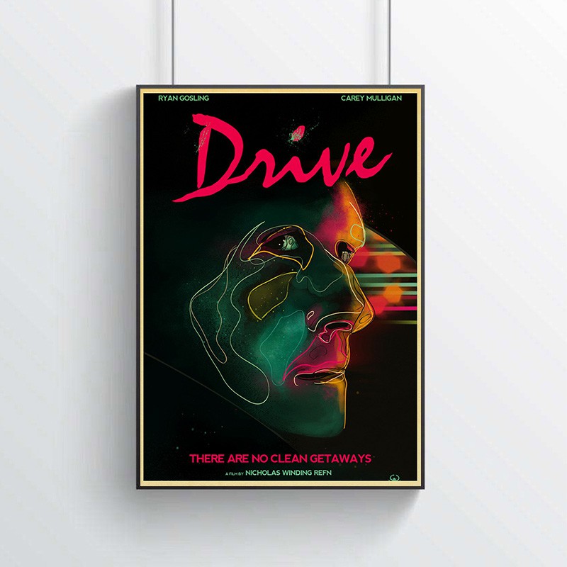 Poster Phim Ryan Gosling Dán Tường Trang Trí Phong Cách Vintage