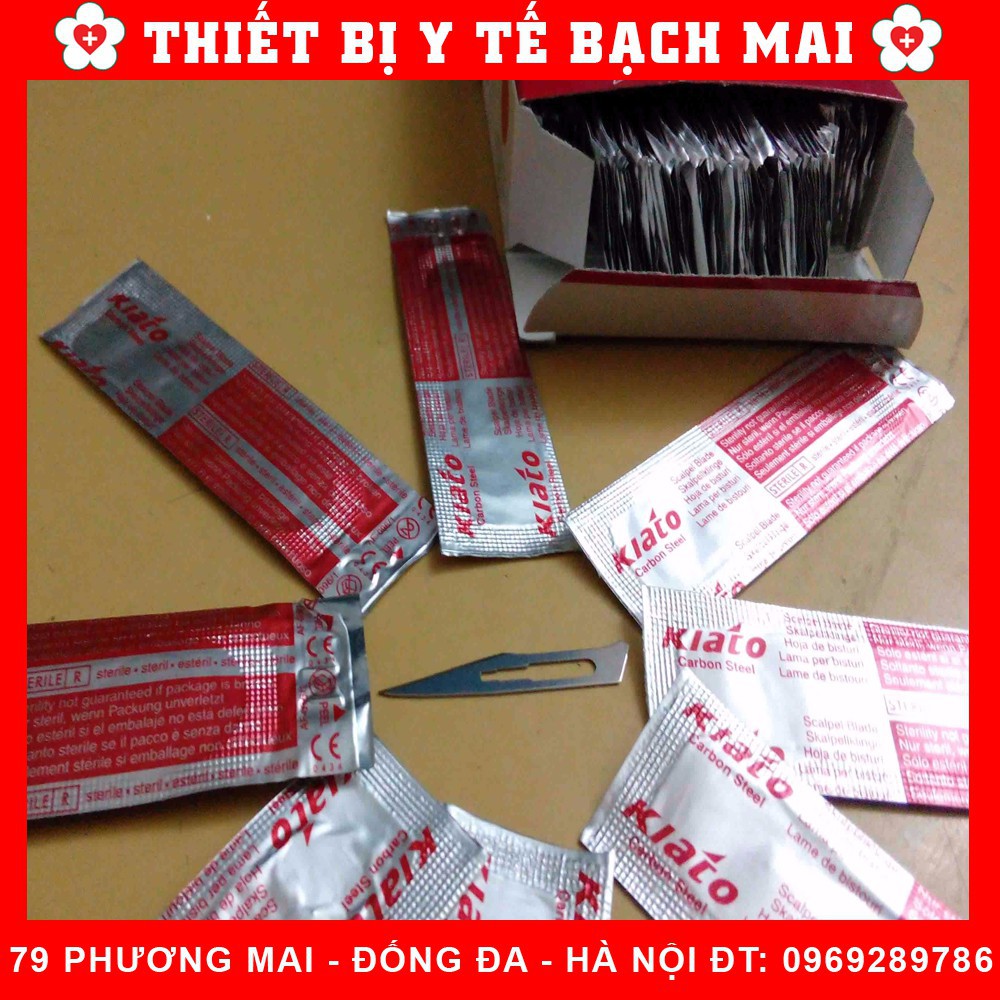 TBYT999 Lưỡi Dao Mổ Số 11 Hộp 100 loại + Tặng 01 Cán Dao NEW