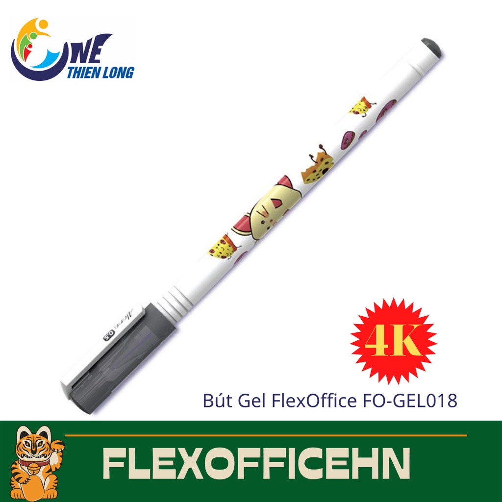 Bút Gel FLEXOFFICE FO-GEL018/VN ĐEN