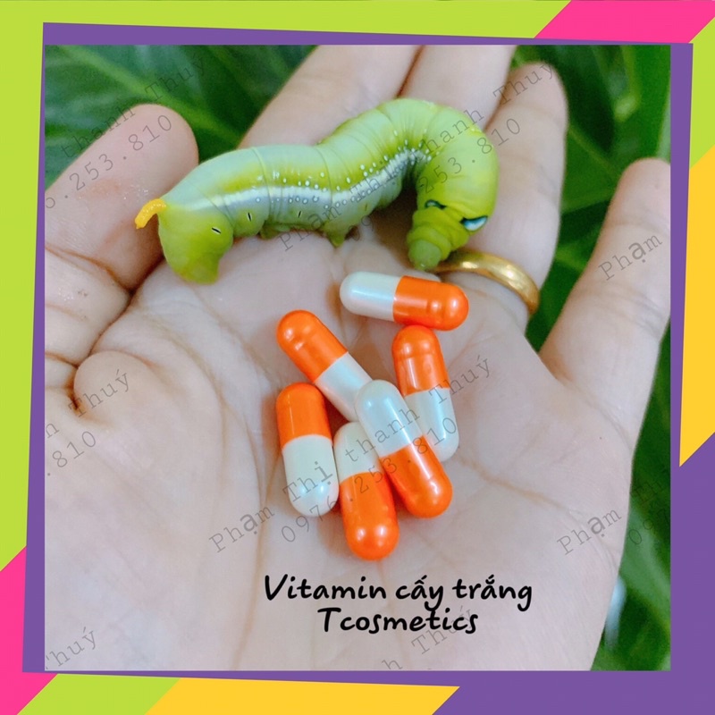 [RẺ VÔ ĐỊCH] 1 VIÊN CẤY TRẮNG VITAMIN, TRẮNG NHANH GẤP 3-4 LẦN - Viên kích trắng - Viên Kích trắng nhanh cấp tốc