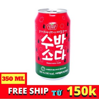 NƯỚC SODA  VỊ DƯA HẤU HÀN QUỐC  LON 350ML