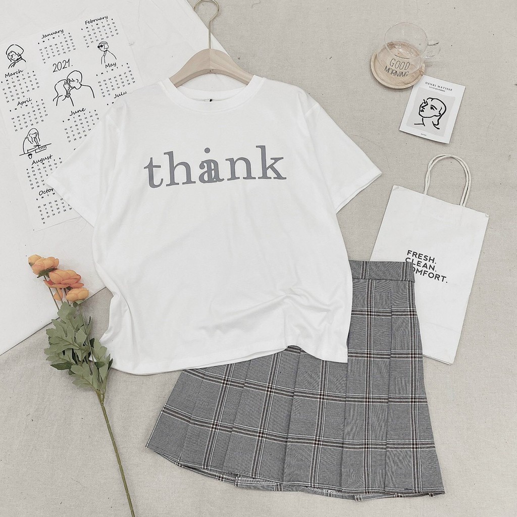 Set Áo Thun Kết Hợp Cùng Chân Váy Chữ A Thiết Kế Hiện Đại, Nữ Tính Thích Hợp Cho Việc Đi Chơi, Dạo Phố | BigBuy360 - bigbuy360.vn