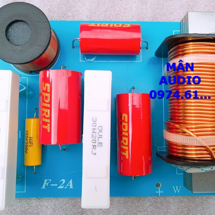 MẠCH PHÂN TẦN 2 LOA F2A - DÙNG CHO 1 BASS 1 TREBLE - GIÁ 1 MẠCH
