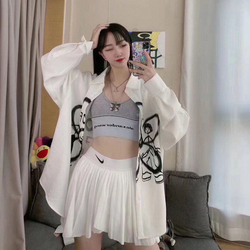 【Quà tặng miễn phí】Chân Váy Thể Thao Xếp Ly Phong Cách Retro Cho Nữ | BigBuy360 - bigbuy360.vn