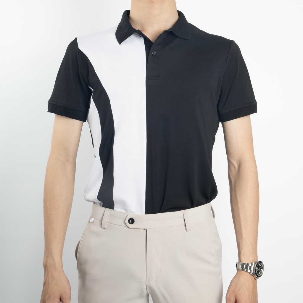 Áo polo nam ngắn tay có cổ  đen trắng thời trang cao cấp RAACUS, áo thun polo nam unisex tay lỡ - A520 | BigBuy360 - bigbuy360.vn